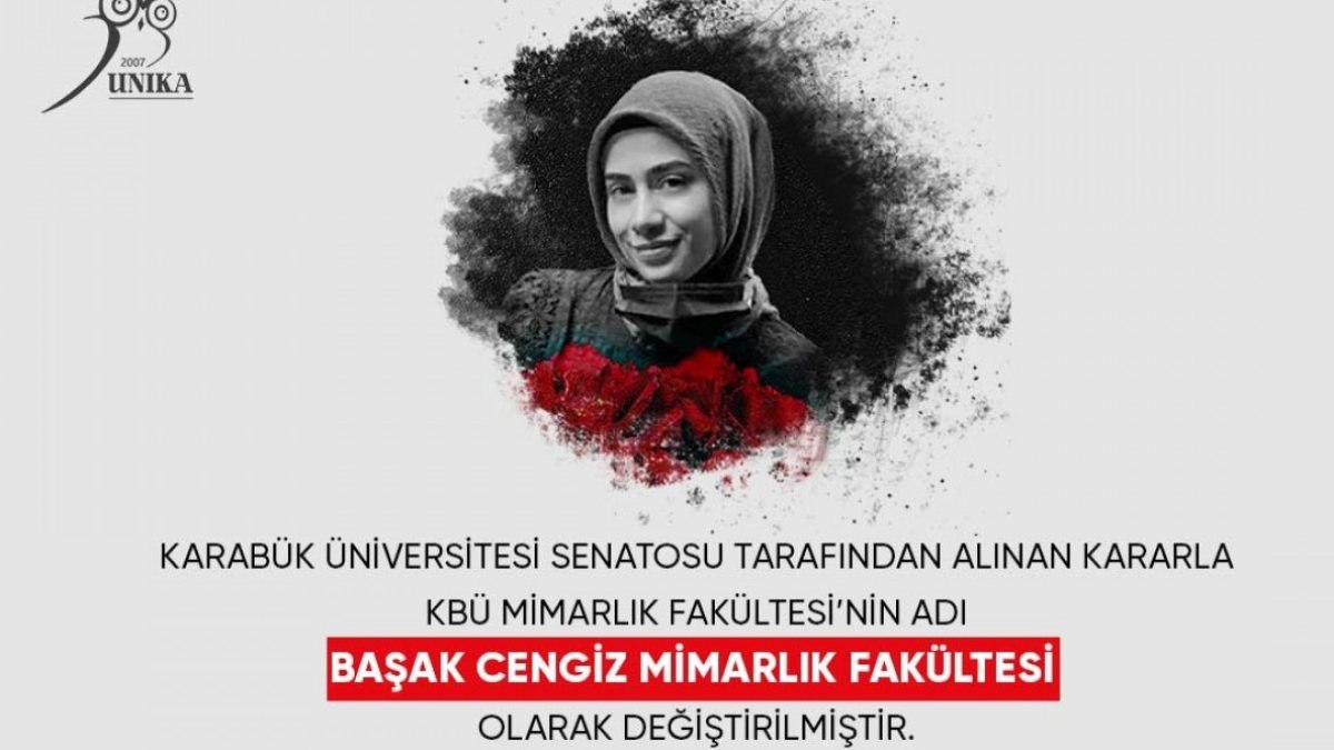 Başak Cengiz’in ismi, Karabük Üniversitesi'nde yaşatılacak