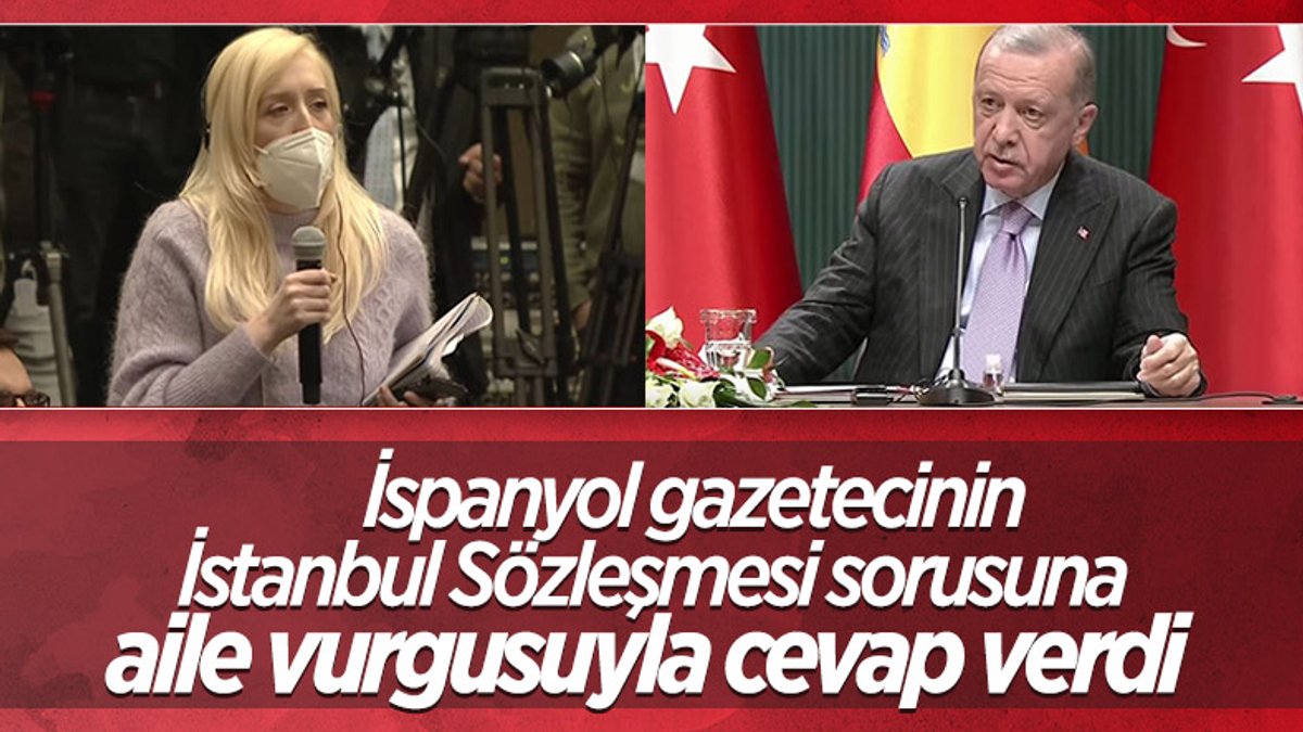 Cumhurbaşkanı Erdoğan'dan İstanbul Sözleşmesi'ni soran gazeteciye cevap