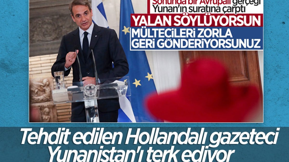Yunanistan'da Başbakan Miçotakis'le tartışan Hollandalı gazeteci ülkeyi terk edecek