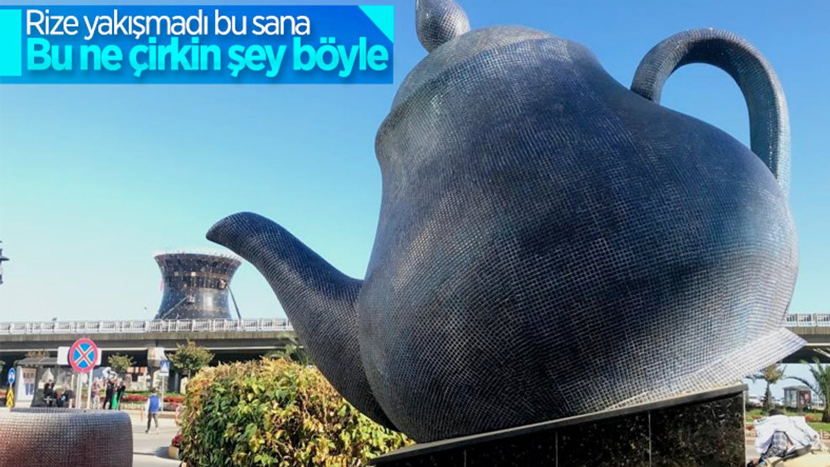 Rize'den Çay Çarşısı ve çaydanlık heykeli fotoğrafları