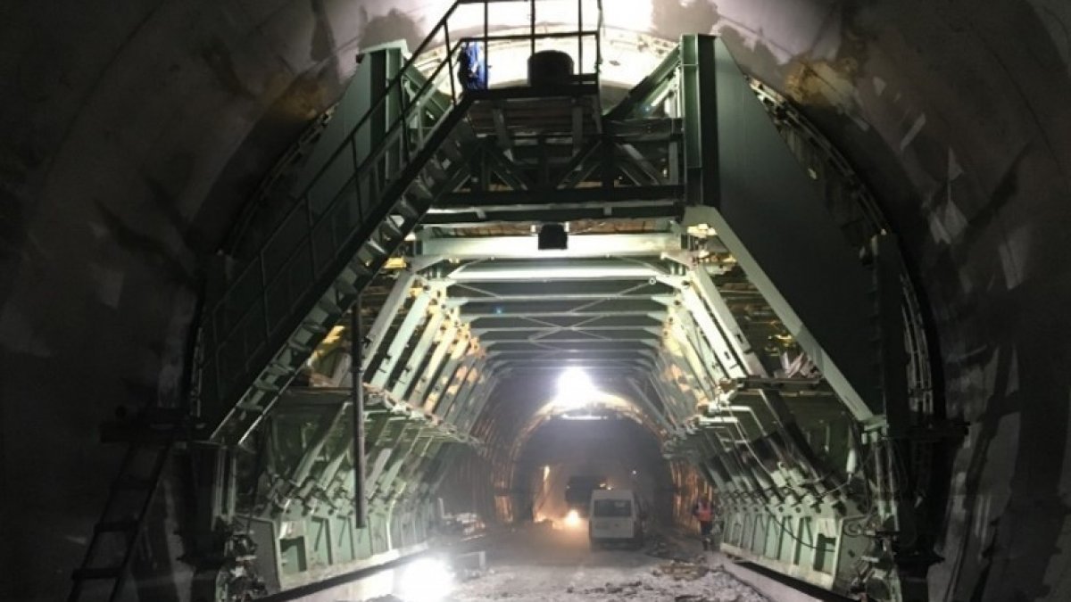 Yeni Zigana Tüneli inşaatının bitmesine 350 metre kaldı