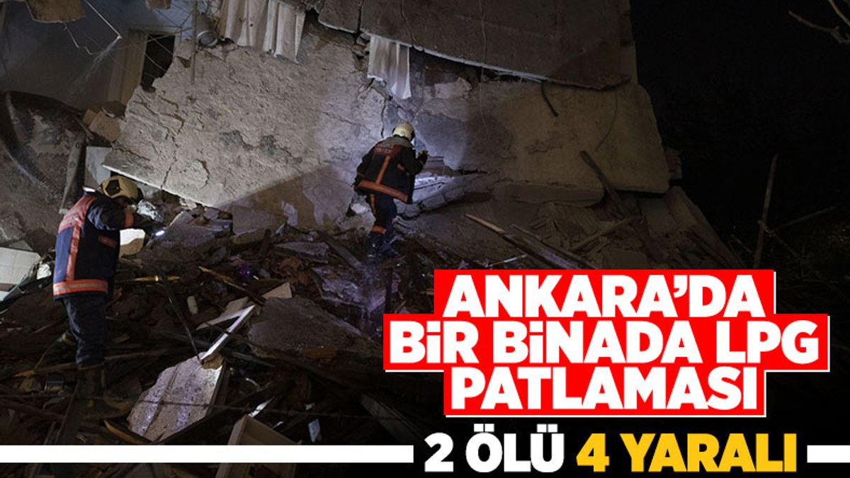 Ankara'da bir apartmanda patlama