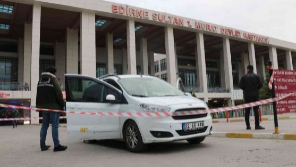 Edirne'de hastaneden tutukluyu kaçırmaya çalışan 2 kişi gözaltına alındı