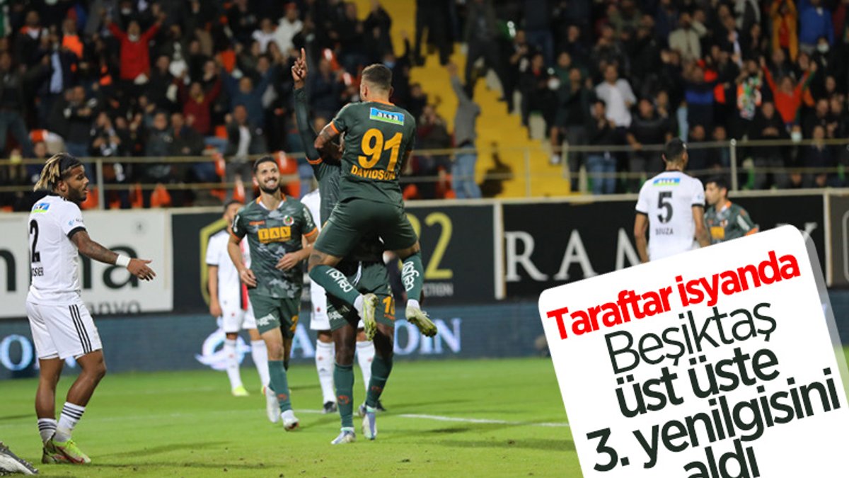 Beşiktaş, Alanyaspor'a mağlup oldu