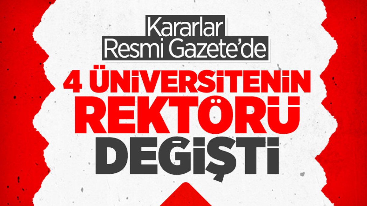 Cumhurbaşkanı Erdoğan 4 üniversiteye rektör ataması yaptı