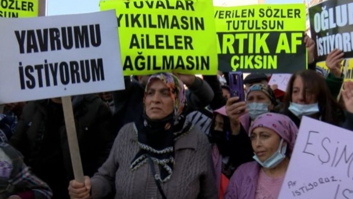 Ankara'da koronavirüs izni sona eren mahkumlardan af talebi