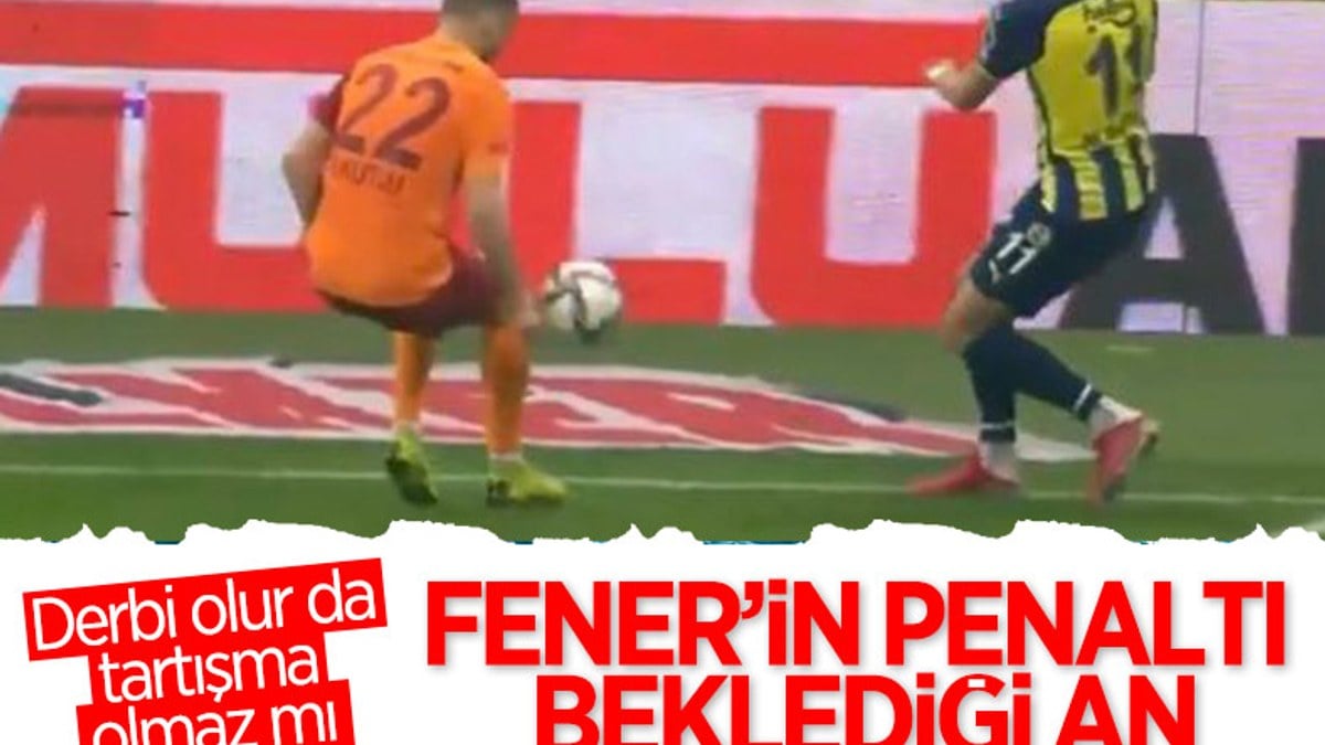 Fenerbahçe'nin penaltı beklediği pozisyon