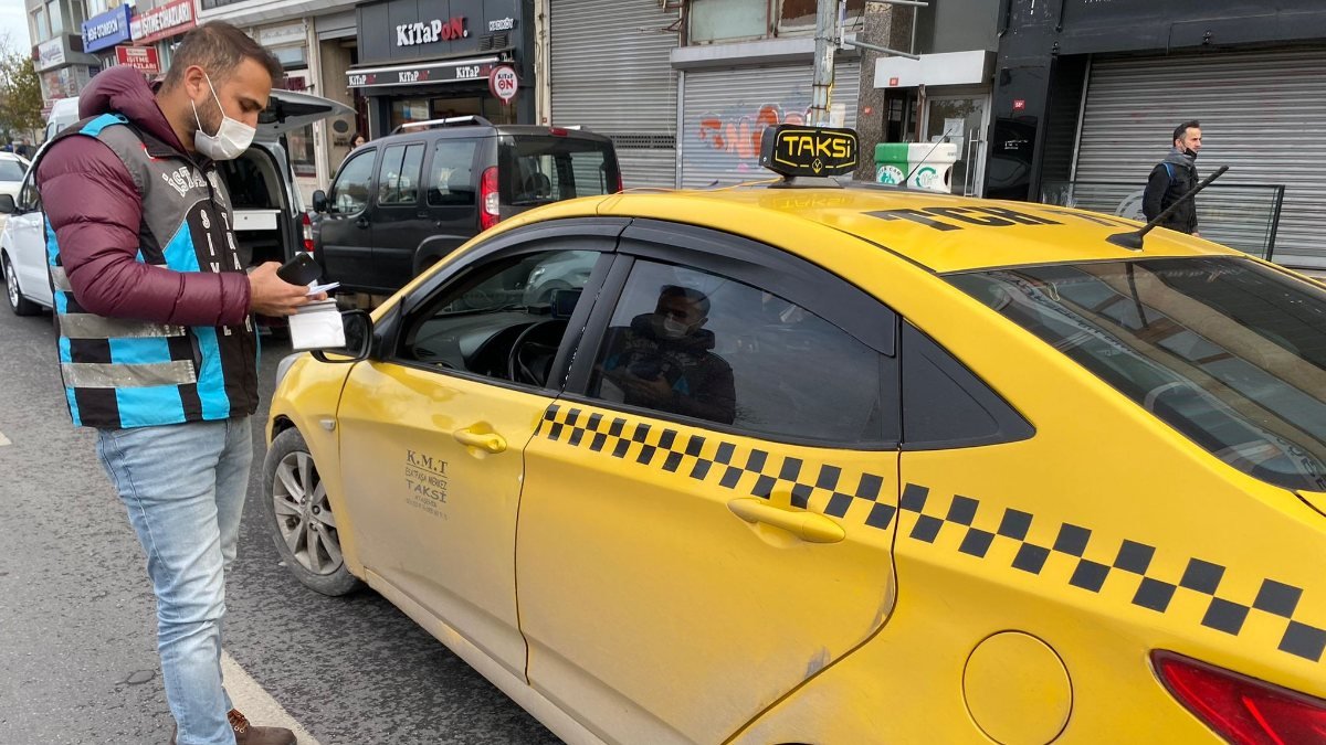 Kadıköy'de taksi denetimi