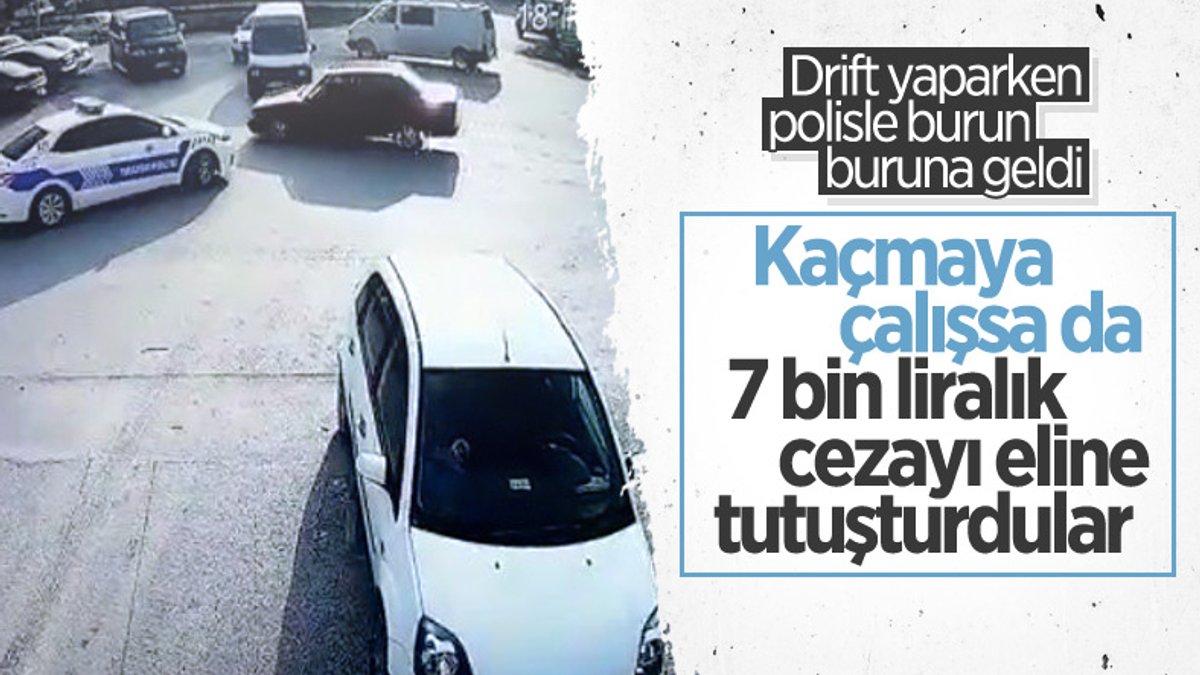 Antalya'da drifte polis otosu sürprizi