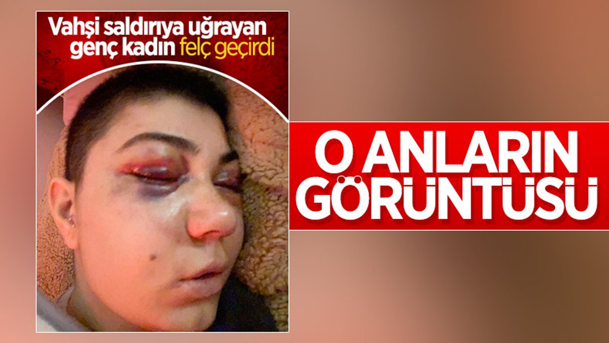 Taksim'deki genç kadına vahşi saldırı kamerada