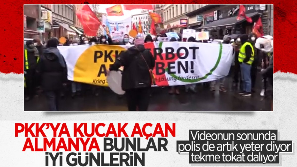 Almanya'da terör örgütü PKK yanlıları yürüyüş düzenledi