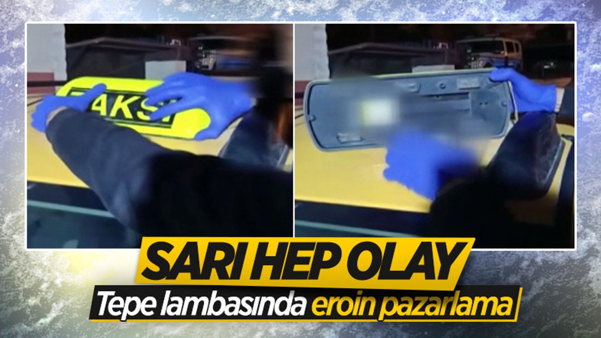 Denizli'de taksicinin eroin zulasını polis ortaya çıkardı