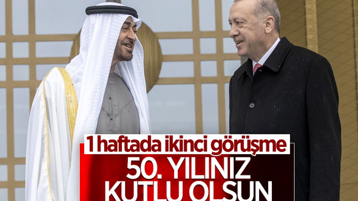 Cumhurbaşkanı Erdoğan, Bin Zayid ile görüştü