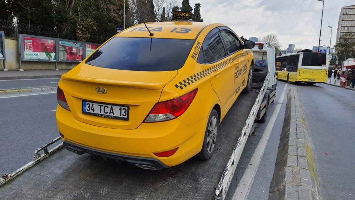 Şişli'de kurallara uymayan taksicilere ceza kesildi