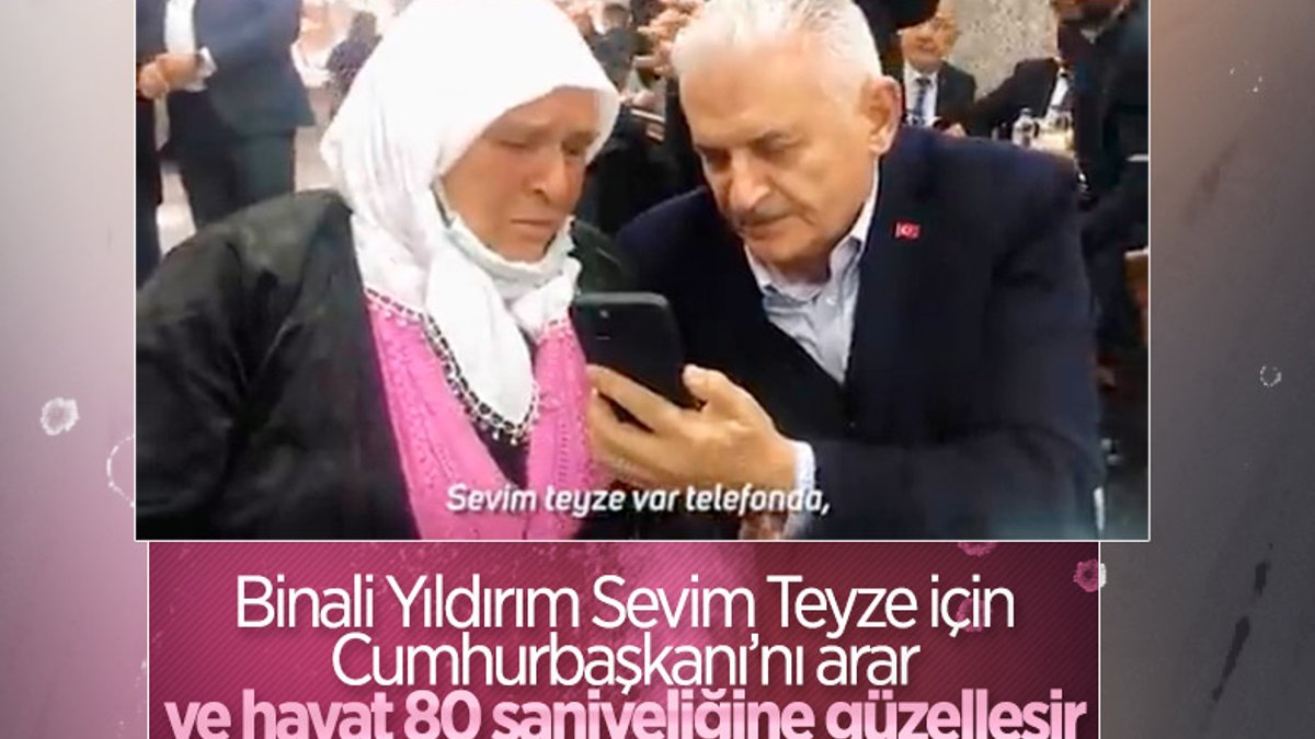 Binali Yıldırım, Sevim Teyze'yi Cumhurbaşkanı Erdoğan'la görüştürdü