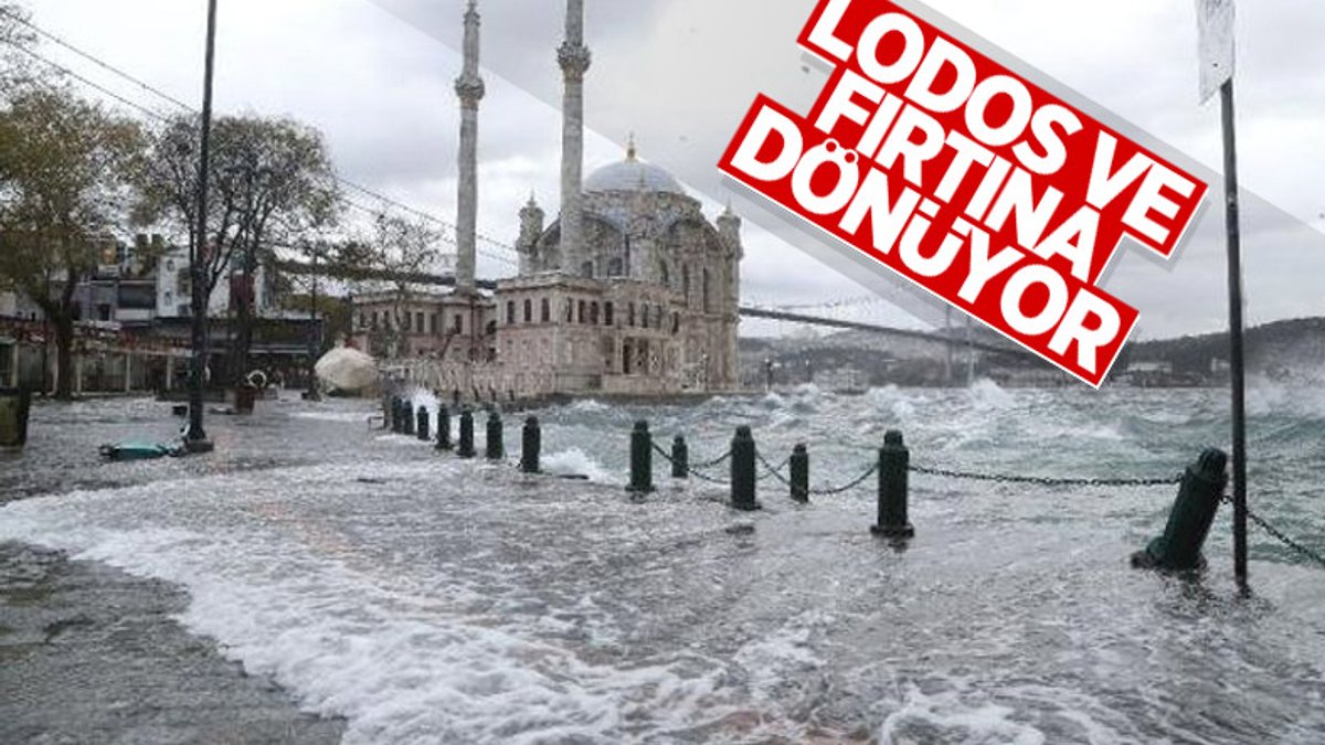 İstanbul için lodos uyarısı
