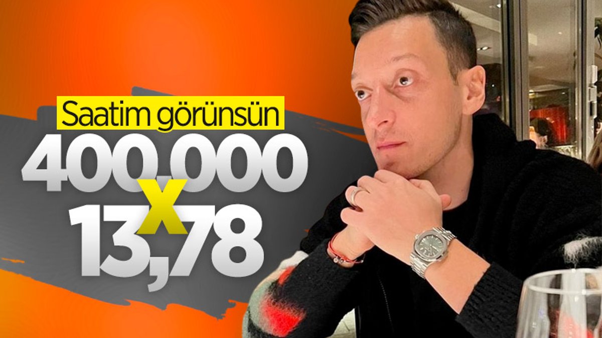 Mesut Özil yeni saatine 5.5 milyon lira ödedi