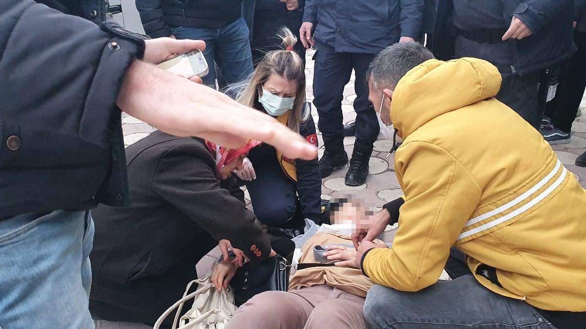 Sivas'ta bıçaklanan kadını ölümden jandarma kurtardı