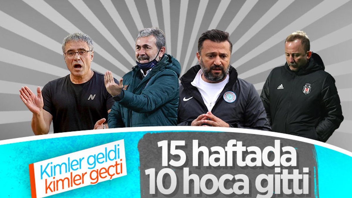 Süper Lig'de teknik direktör değiştiren takım sayısı 10'a yükseldi