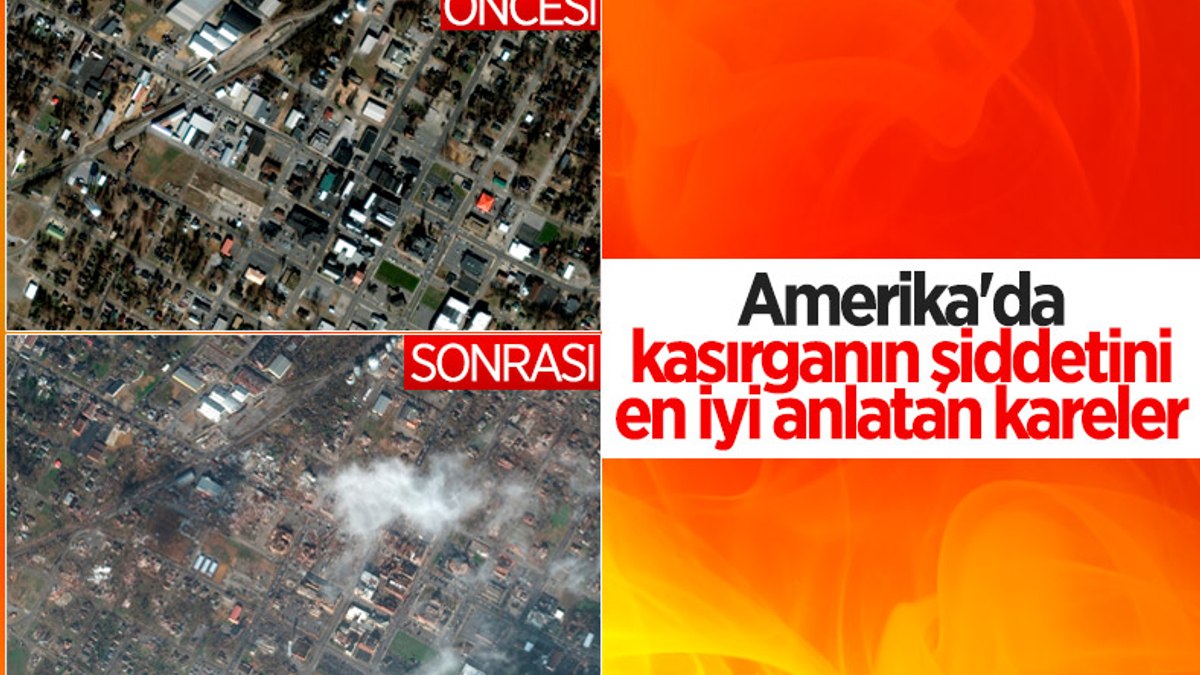 ABDde hortum felaketinin öncesi ve sonrası