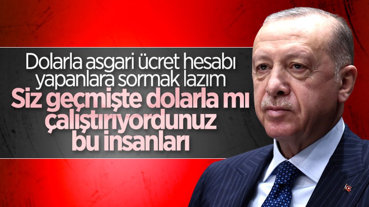 Cumhurbaşkanı Erdoğandan yeni asgari ücrete ilişkin ilk yorum