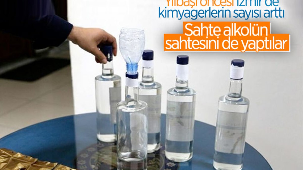 İzmirde 6 ton sahte etil alkol ele geçirildi