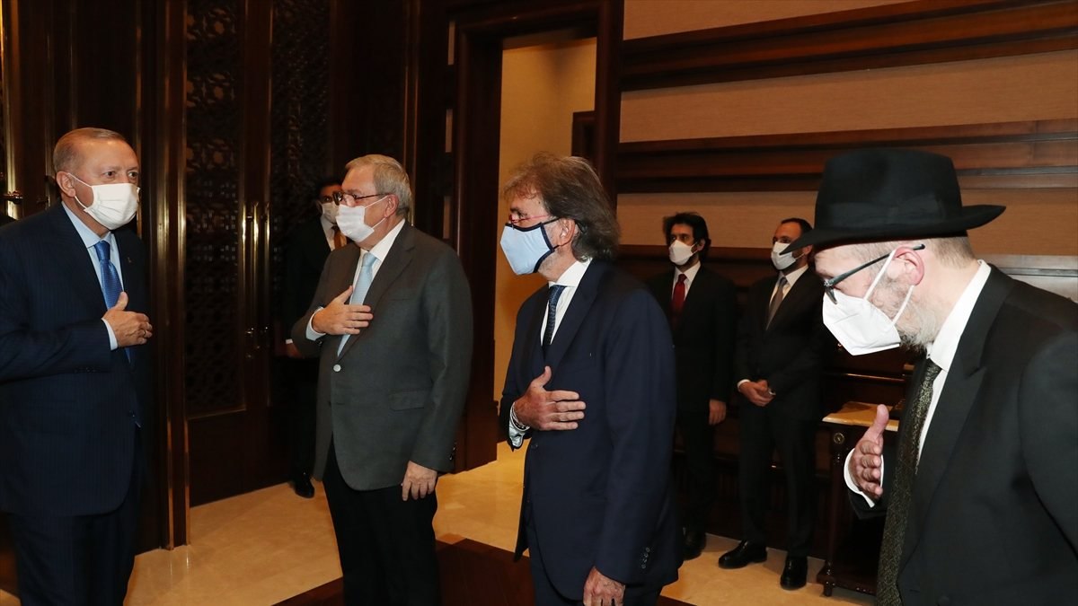 Cumhurbaşkanı Erdoğan, Türk Yahudi Toplumu üyelerini kabul etti