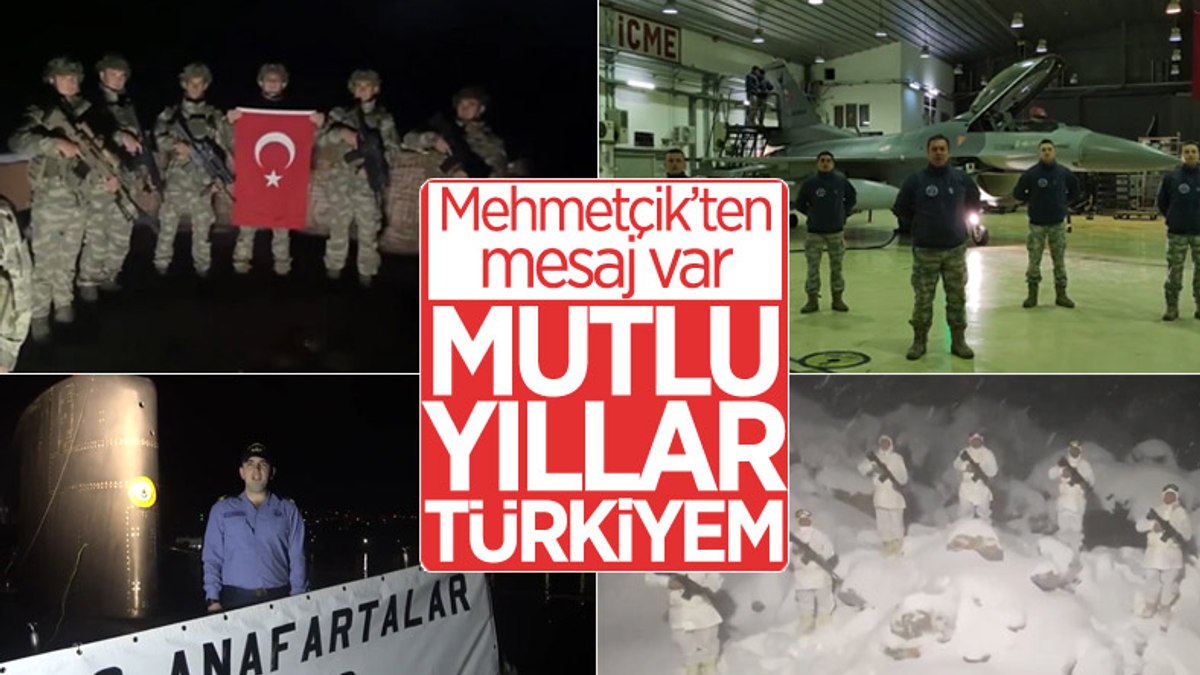 Mehmetçikten 2022 mesajı: Mutlu yıllar Türkiyem