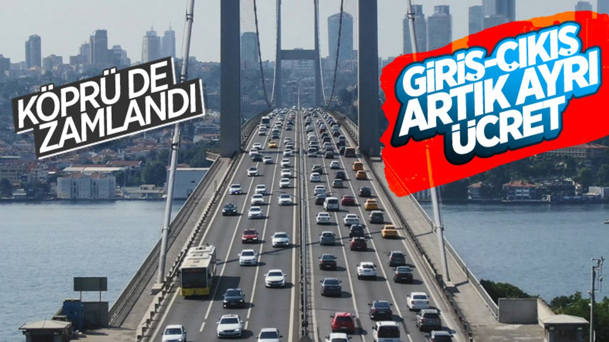 İstanbulda köprü geçiş ücretleri belli oldu