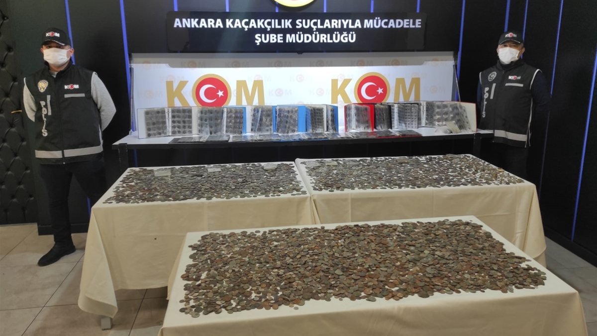 Ankara’da, 16 bin 797 tarihi eser ele geçirildi