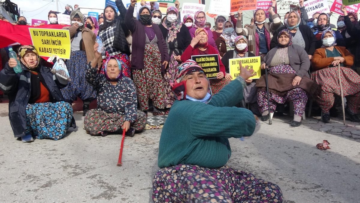 Aydın’da, ‘altın madeni istemiyoruz’ eylemi
