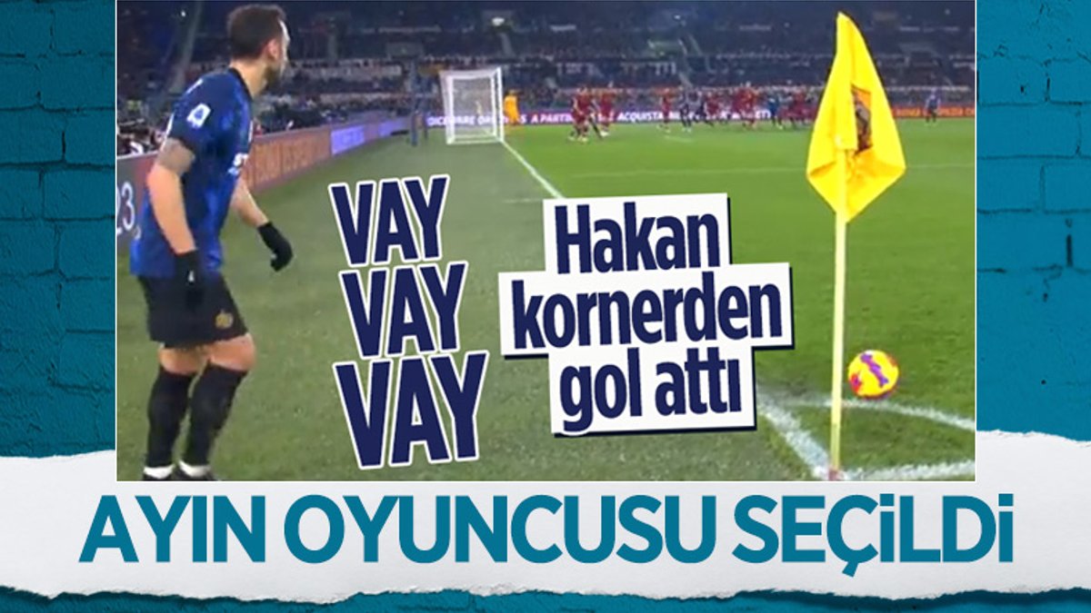 Hakan Çalhanoğlu, Inter'de aralık ayının en iyi oyuncusu seçildi