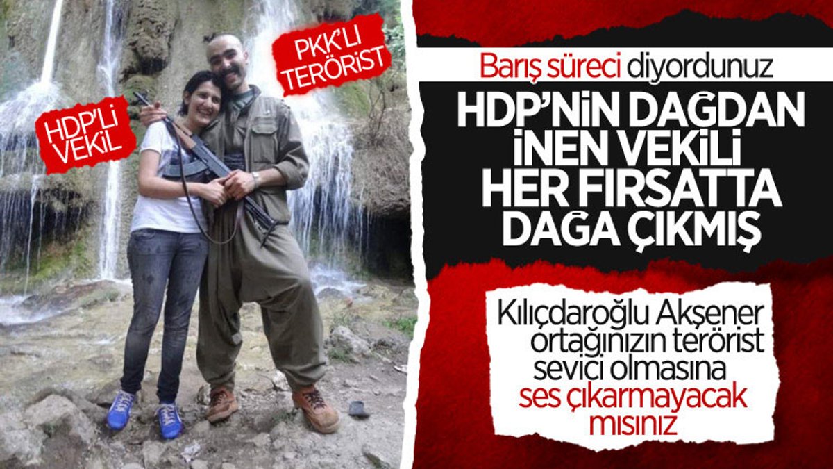 HDP'li vekilin terörist sevgilisiyle fotoğrafına muhalefetin kayıtsızlığı