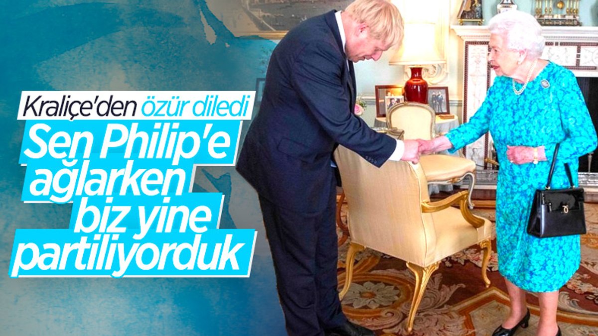 Boris Johnson, yasta verdiği parti için Kraliçe Elizabeth'ten özür diledi