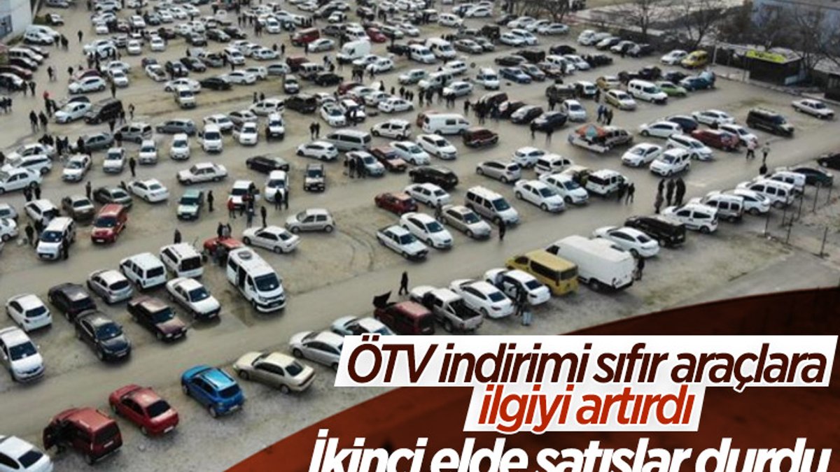 Sıfır araçlarda ÖTV indirimi, ikinci el oto pazarını olumsuz etkiledi