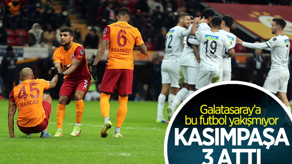Galatasaray, Kasımpaşa'ya yenildi