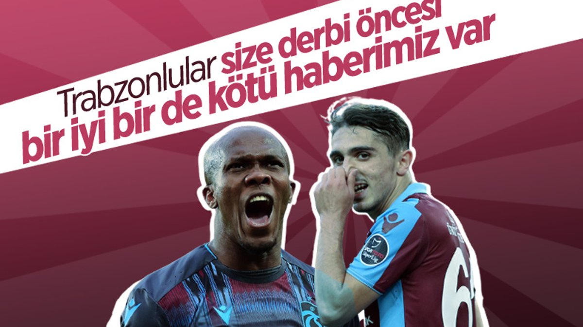 Trabzonspor'da Galatasaray derbisinin kadrosu şekilleniyor