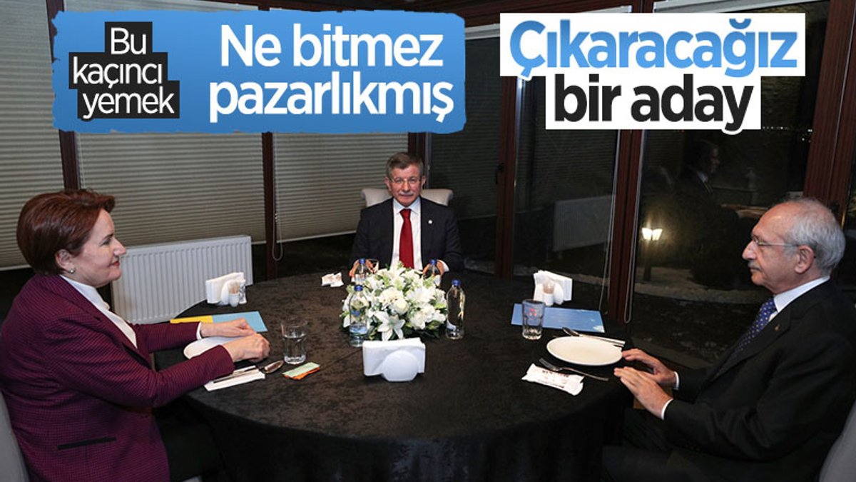 Kılıçdaroğlu, Akşener ve Davutoğlu bir araya geldi
