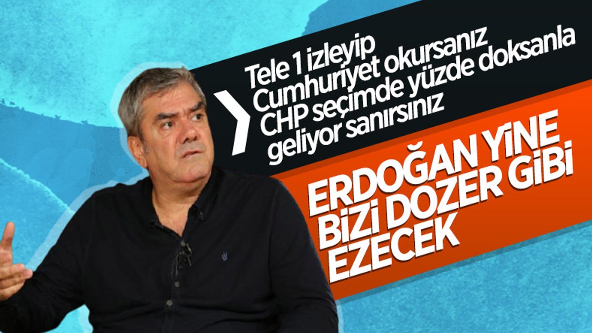 Yılmaz Özdil: Tele1 seyredip Cumhuriyet okursanız AK Parti bitmiş zannedersiniz