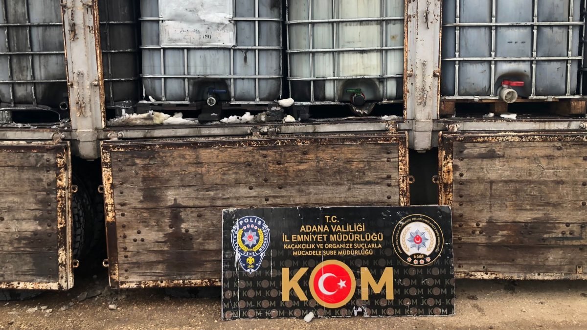 Adana'da 26 bin litre kaçak akaryakıta el kondu