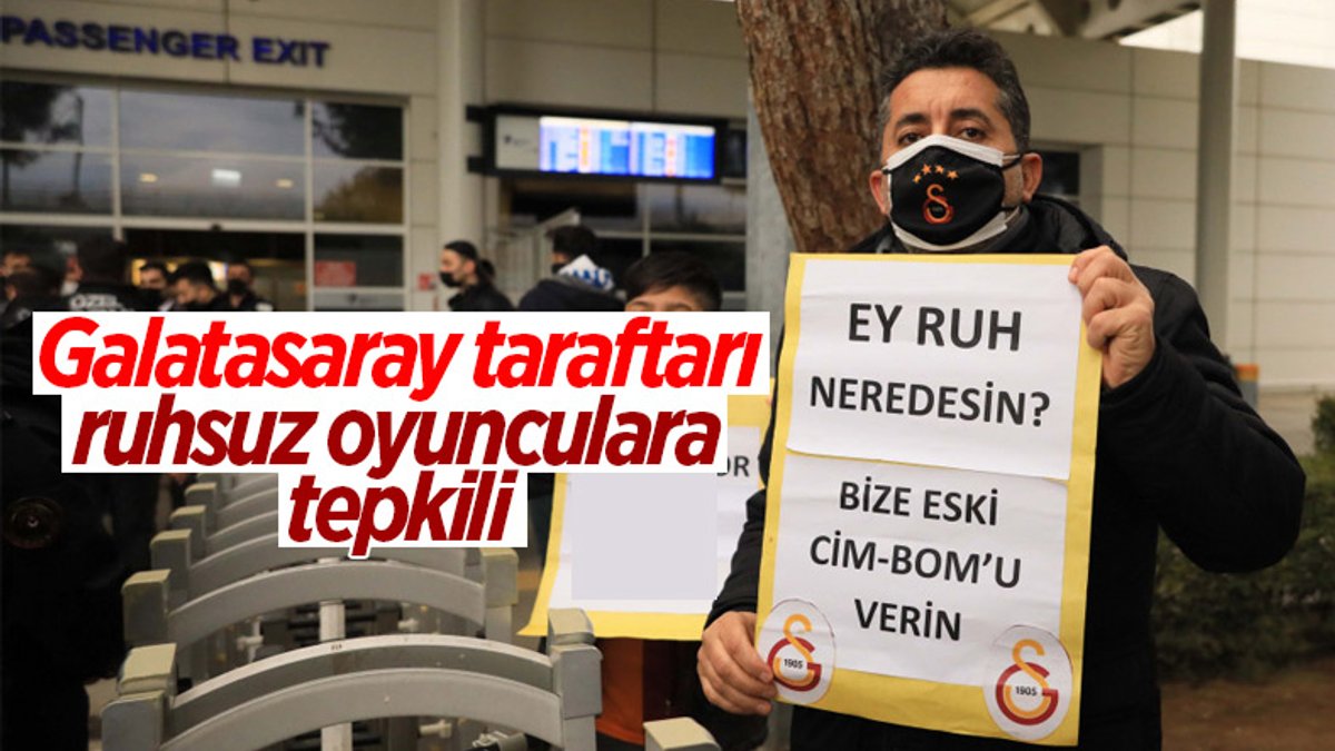 Galatasaray'a, Antalya'da mesajlı karşılama