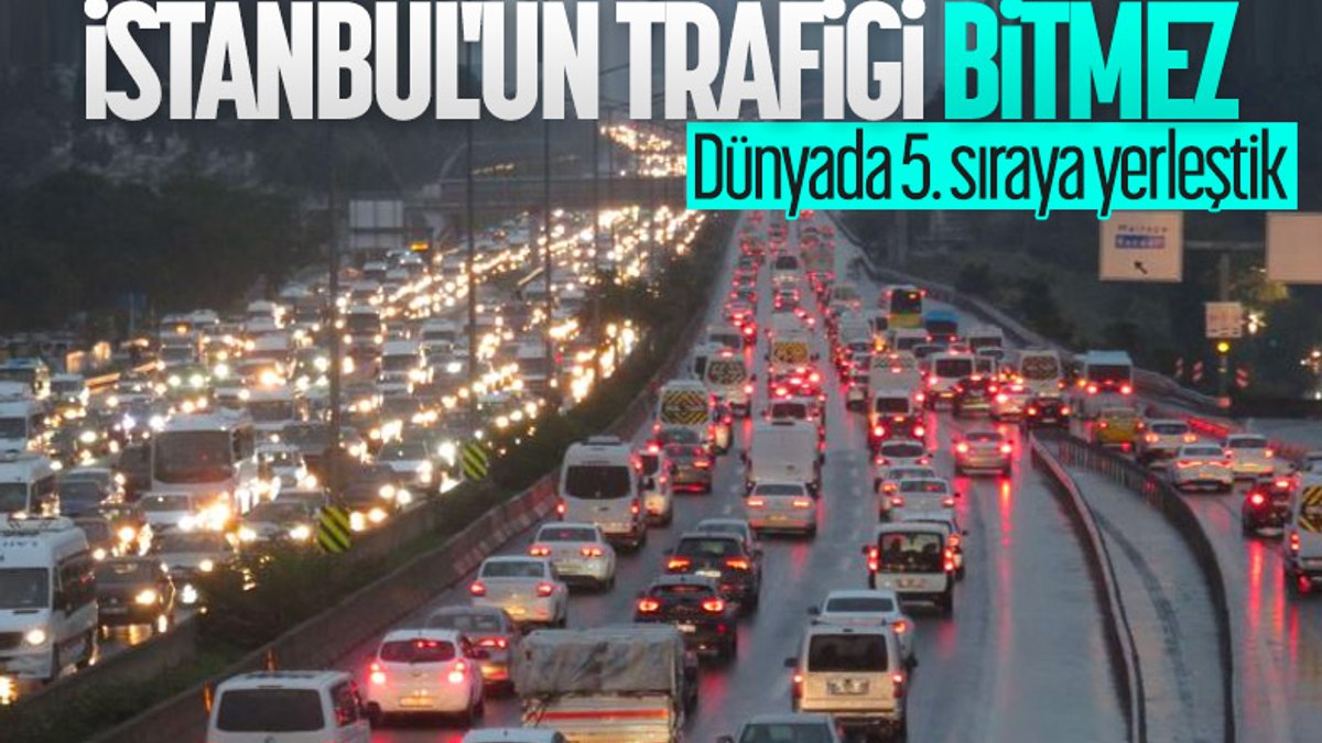 Dünyanın en yoğun trafiğine sahip 5inci şehri İstanbul oldu