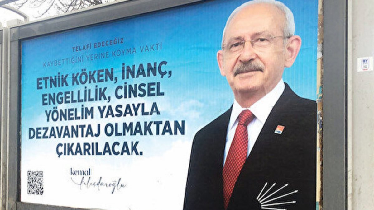 CHP'den dikkat çeken 'cinsel yönelim' afişi