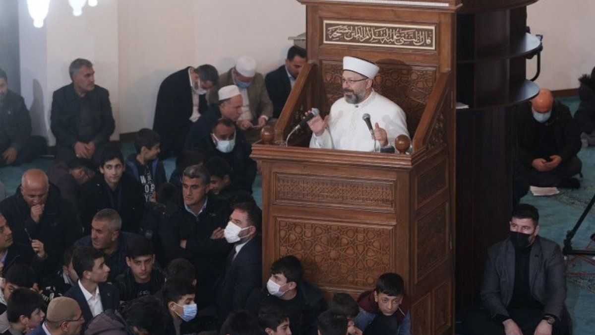 Diyanet İşleri Başkanı Erbaş'tan Şırnak'ta Regaib mesajı