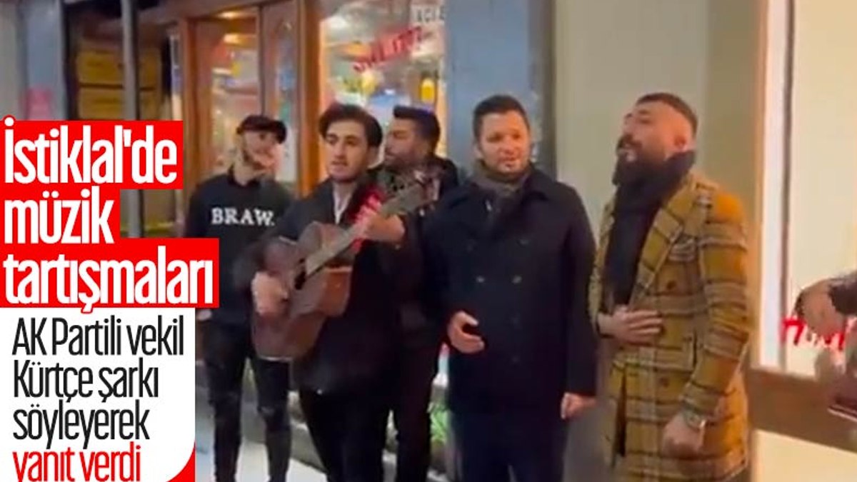 AK Partili vekil, Taksimde Kürtçe şarkıya eşlik etti