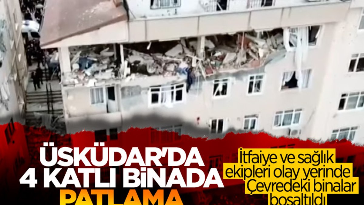 Üsküdar'da bir binada patlama