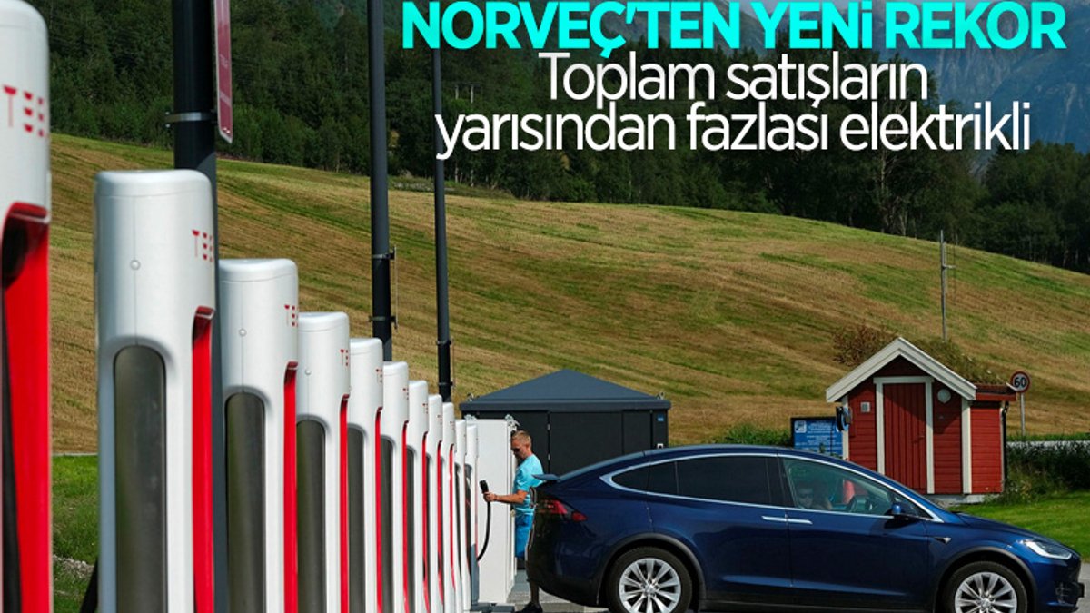 Norveç'ten yeni rekor: Satılan araçların yüzde 84'ü elektrikli