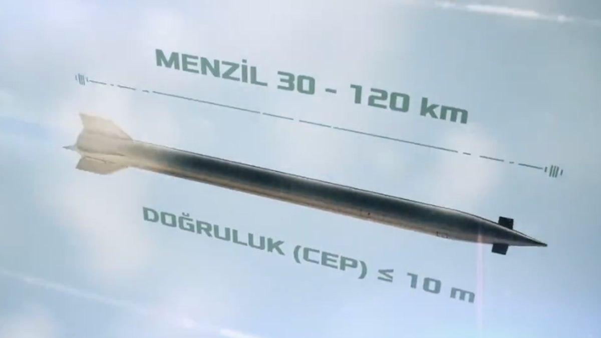 120 kilometre menzilli K+ Füzesi TSK'ya teslim edildi