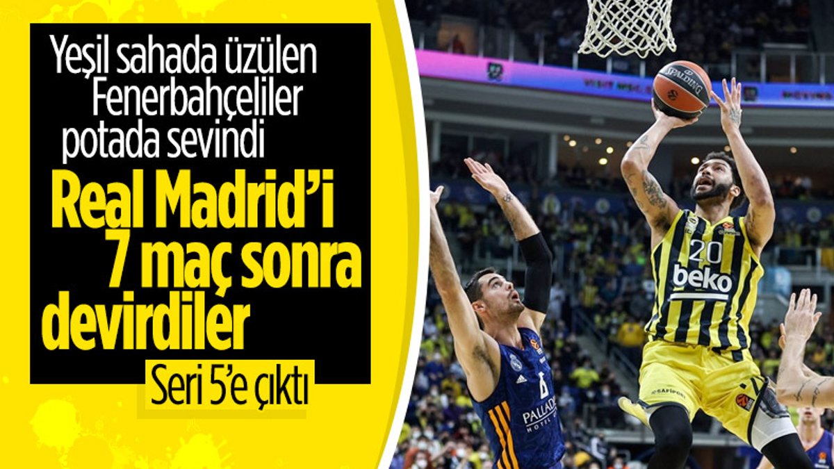 Fenerbahçe EuroLeague'de Real Madrid'i yendi