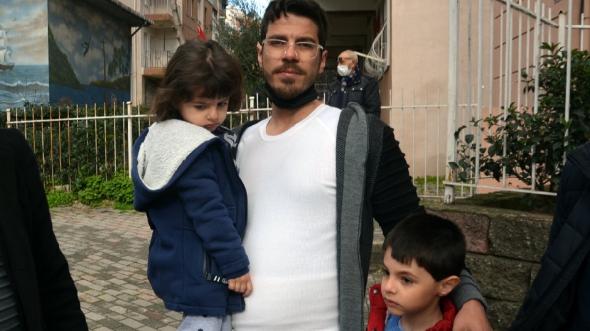 İstanbul'da terk edilen Suriyeli baba çocuklarına kavuştu